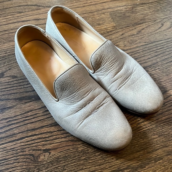 Dieppa Restrepo Leon flats Antelope 8.5 textured beige neutral leather - Picture 2 of 5